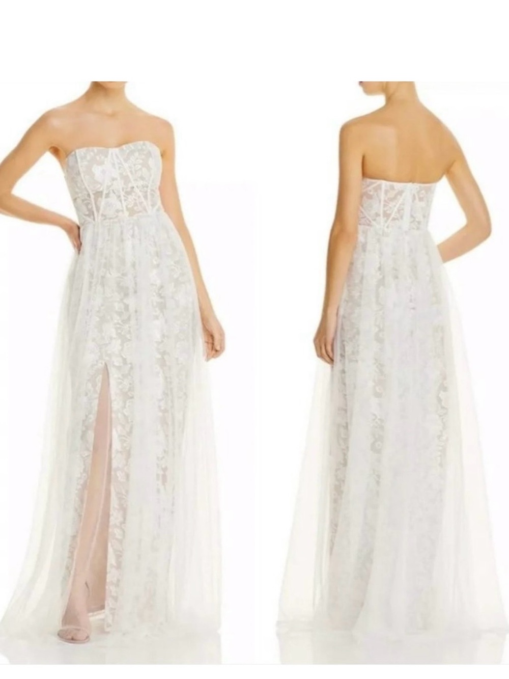 Aidan Mattox Strapless Gown